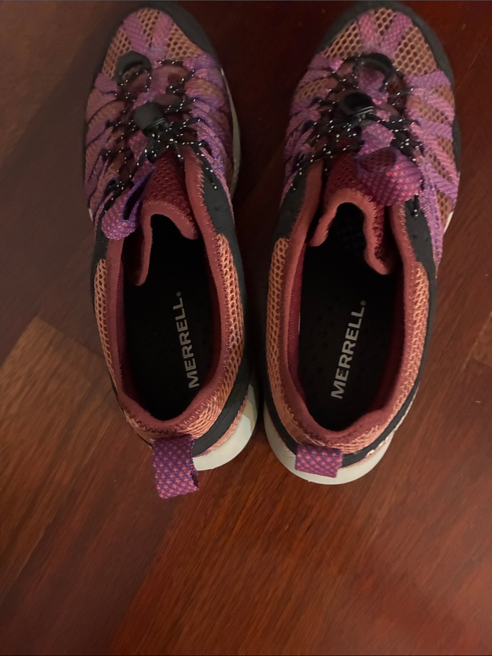 Merrell Women’s Purple and Rust Mesh Trail Shoes - Picture 8 of 8